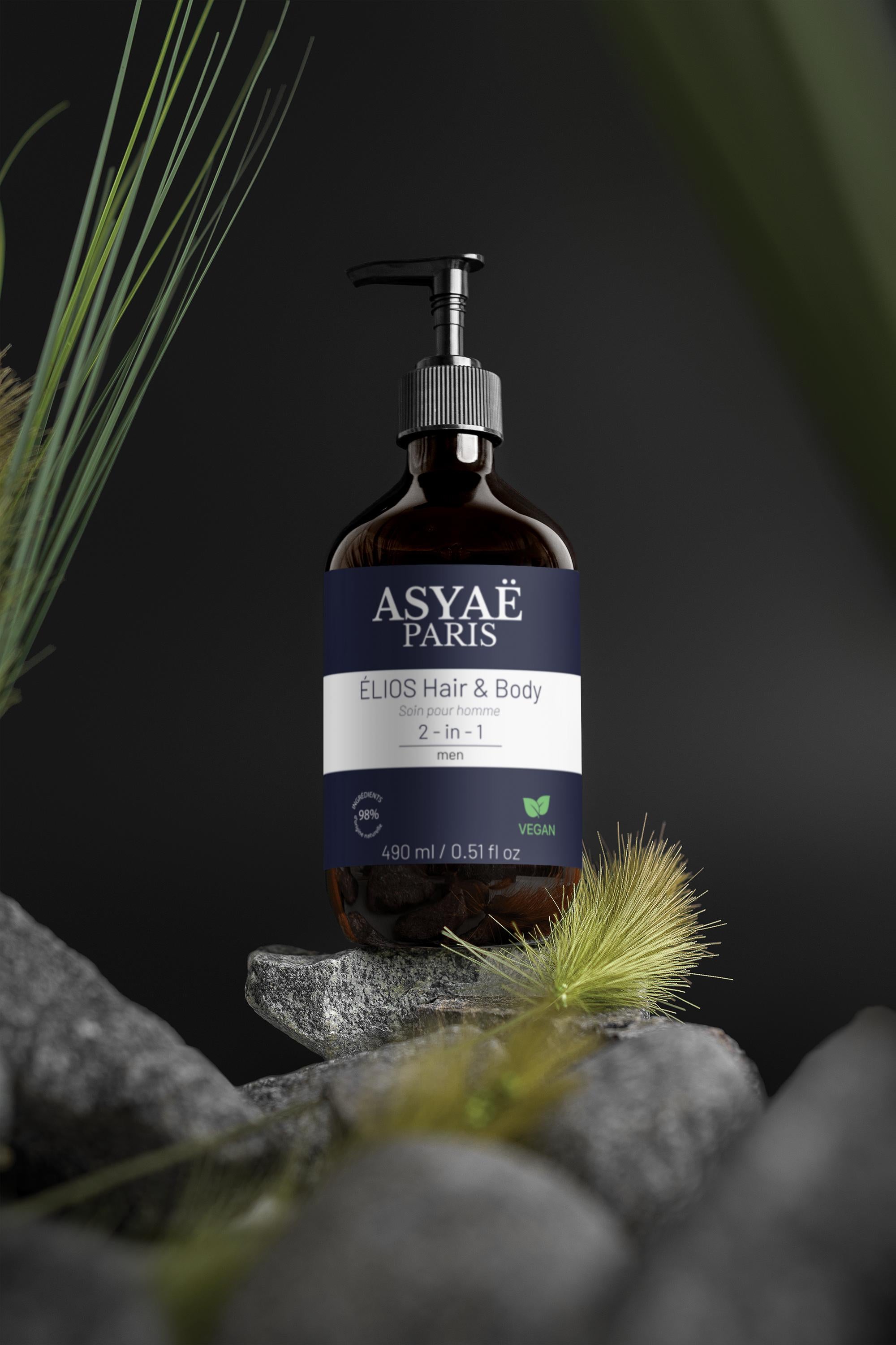 ÉLIOS Hair & Body Wash- Gel corps & Cheveux 490ml / 16.57fl oz