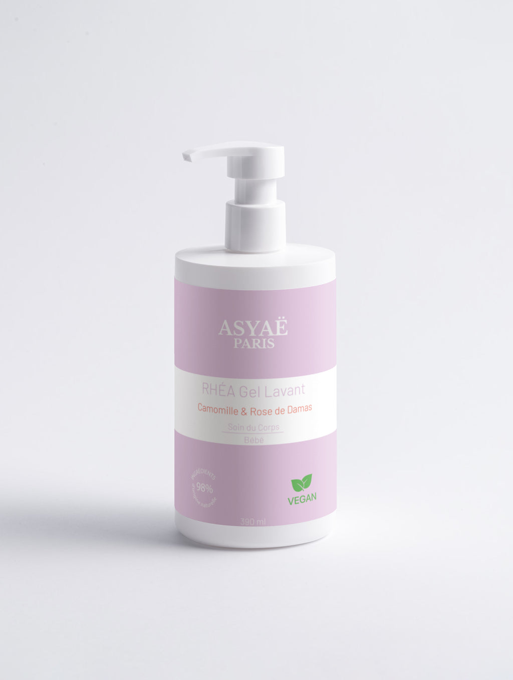 RHÉA Gel Lavant Doux - Camomille & Rose de Damas 390 ml