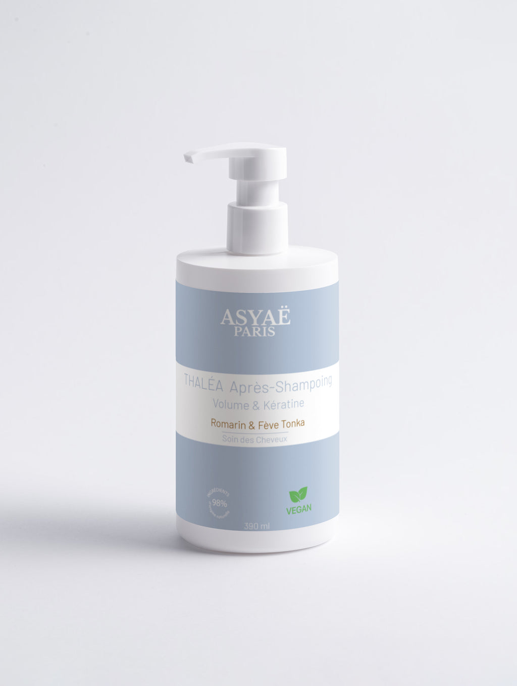 THALÉA Après-Shampoing - Volume & Kératine - Romarin & Fève Tonka 390 ml