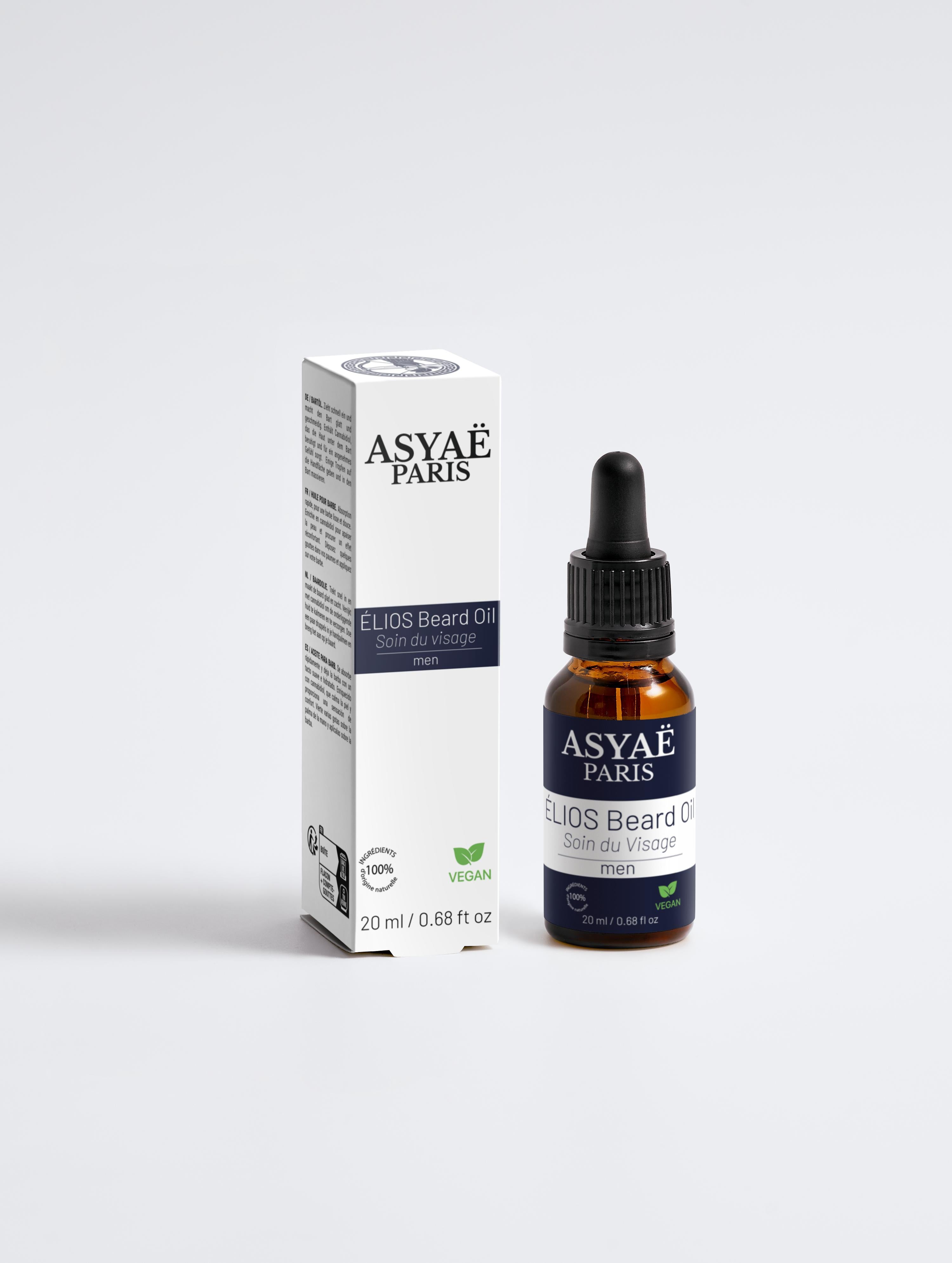 ÉLIOS Beard- Huile à barbe adoucissante 20ml / 0.68 fl oz